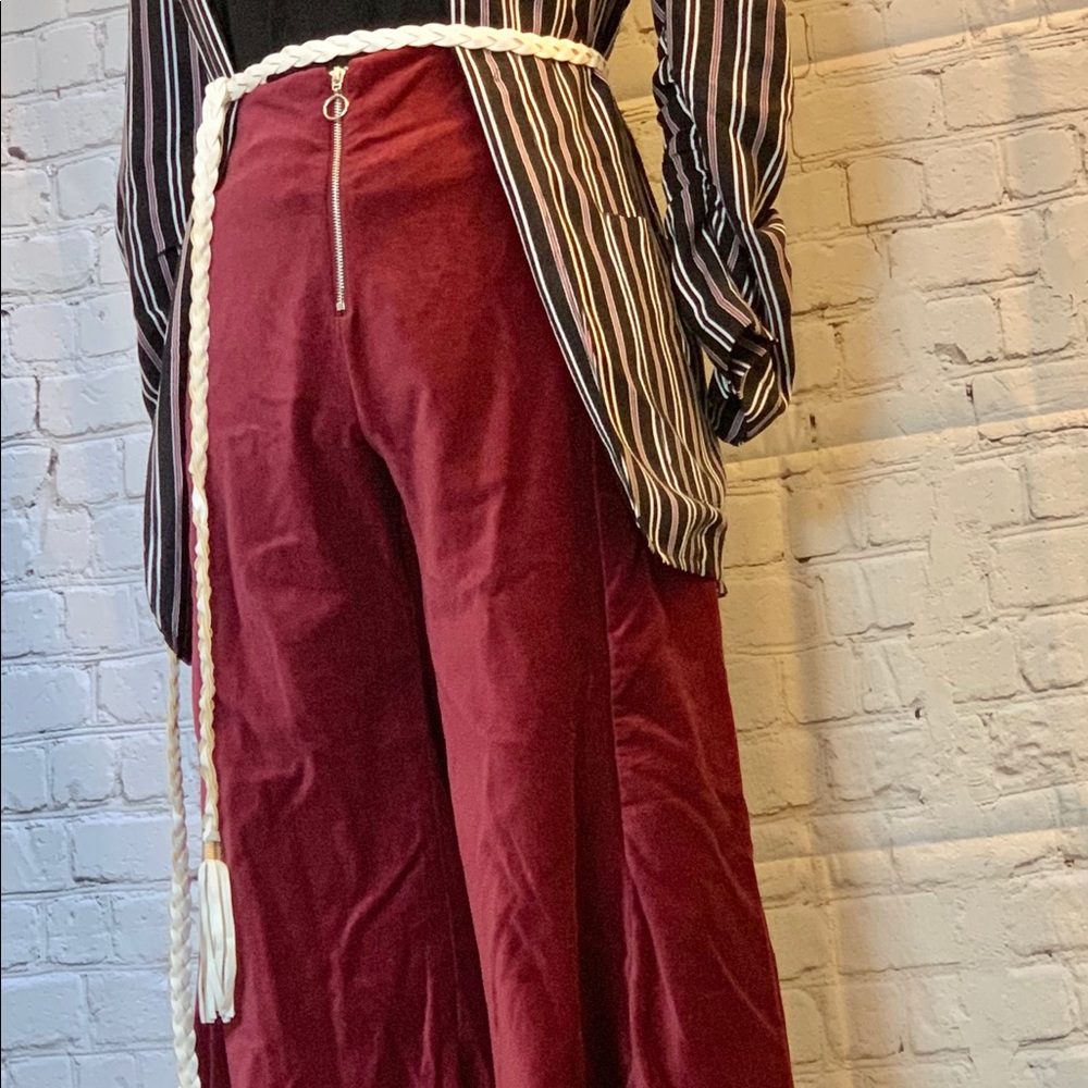 NEW CODE X MODE Velveteen Burgundy Pants (S)